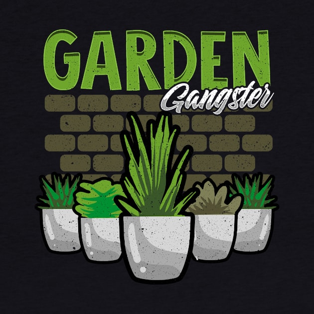 Cute & Funny Garden Gangster Gardening Pun by theperfectpresents